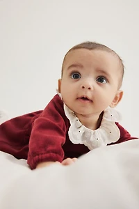 Cotton Velour Bodysuit Dress