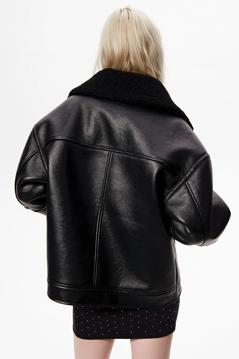 Veste double face de style motard