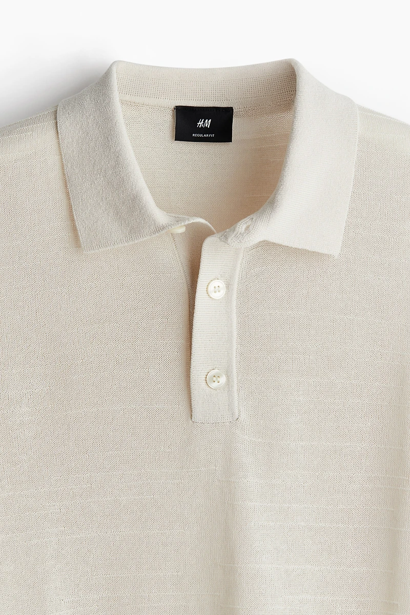 Regular Fit Fine-Knit Polo Shirt