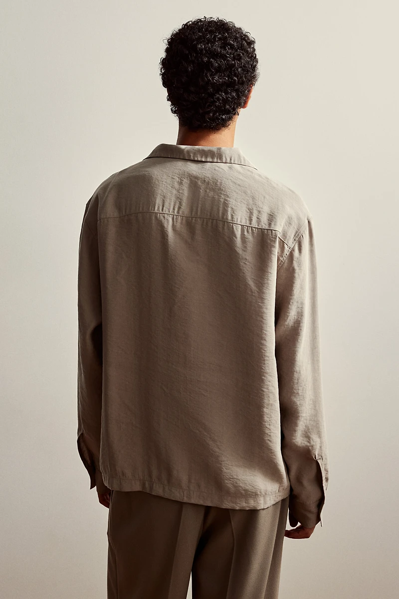 Chemise en modal mélangé