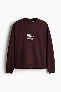 Oversized Printed Sweatshirt