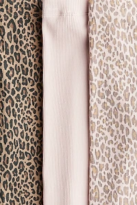 3-pack Ribbed Cotton Leggings