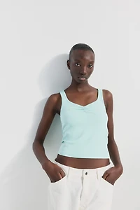 Ribbed Cotton Tank Top