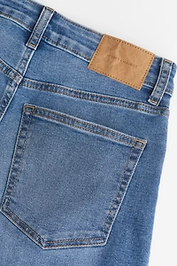 Short en denim Coupe Ajustée Taille Haute