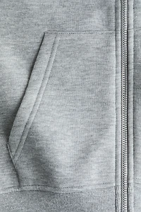 Hooded Jacket with Embroidered Motif