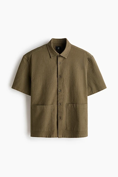 Relaxed-Fit Linen-Blend Shirt