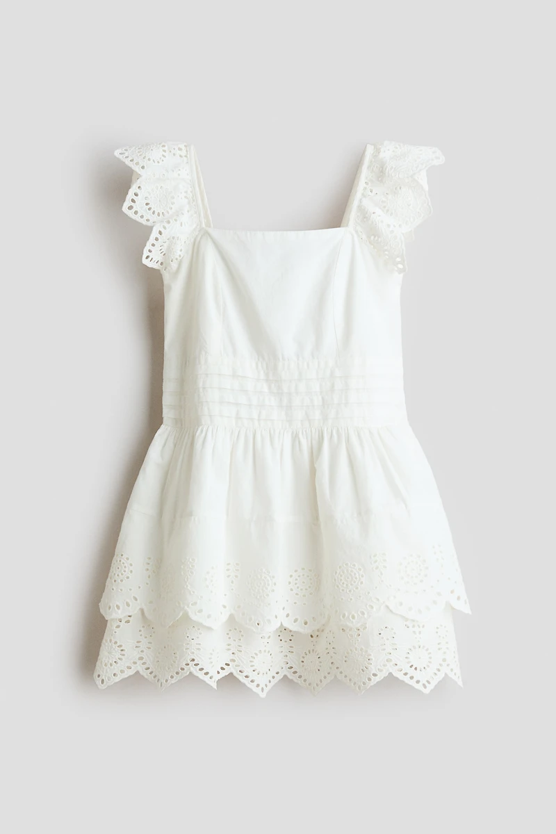 Dress with Eyelet Embroidery
