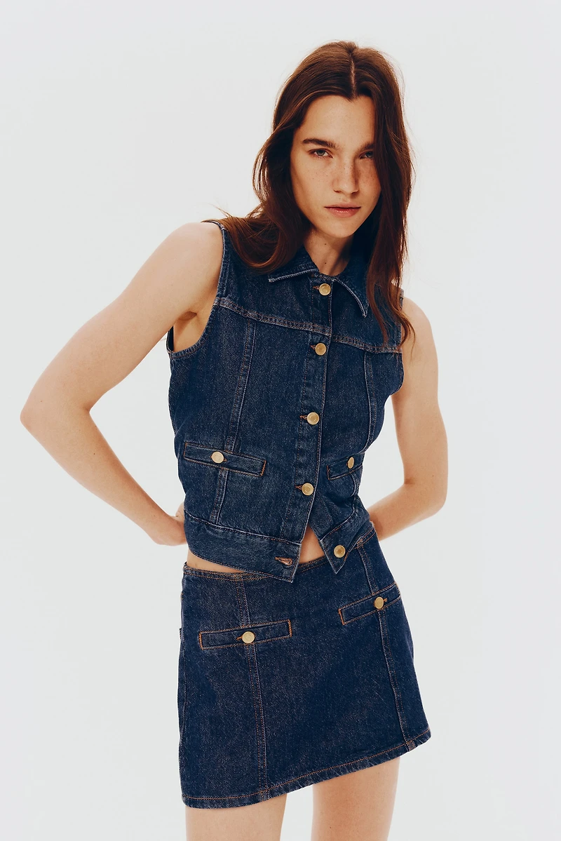 Denim Skort