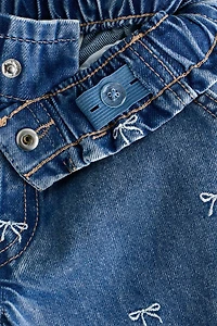 Wide Leg Paper-Bag Jeans