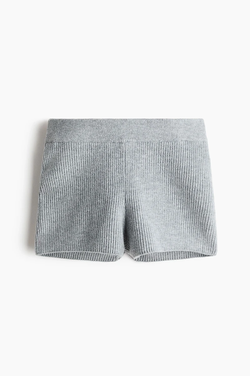 Rib-Knit Pull-On Shorts