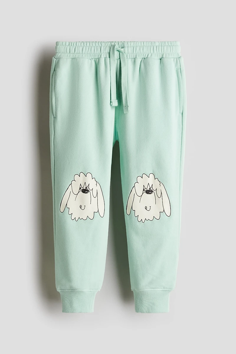 Printed Cotton Joggers