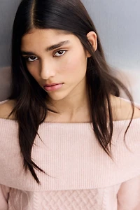 Off-the-Shoulder Sweater