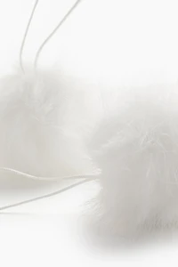 Lot de 2 décorations de Noël en forme de pompons