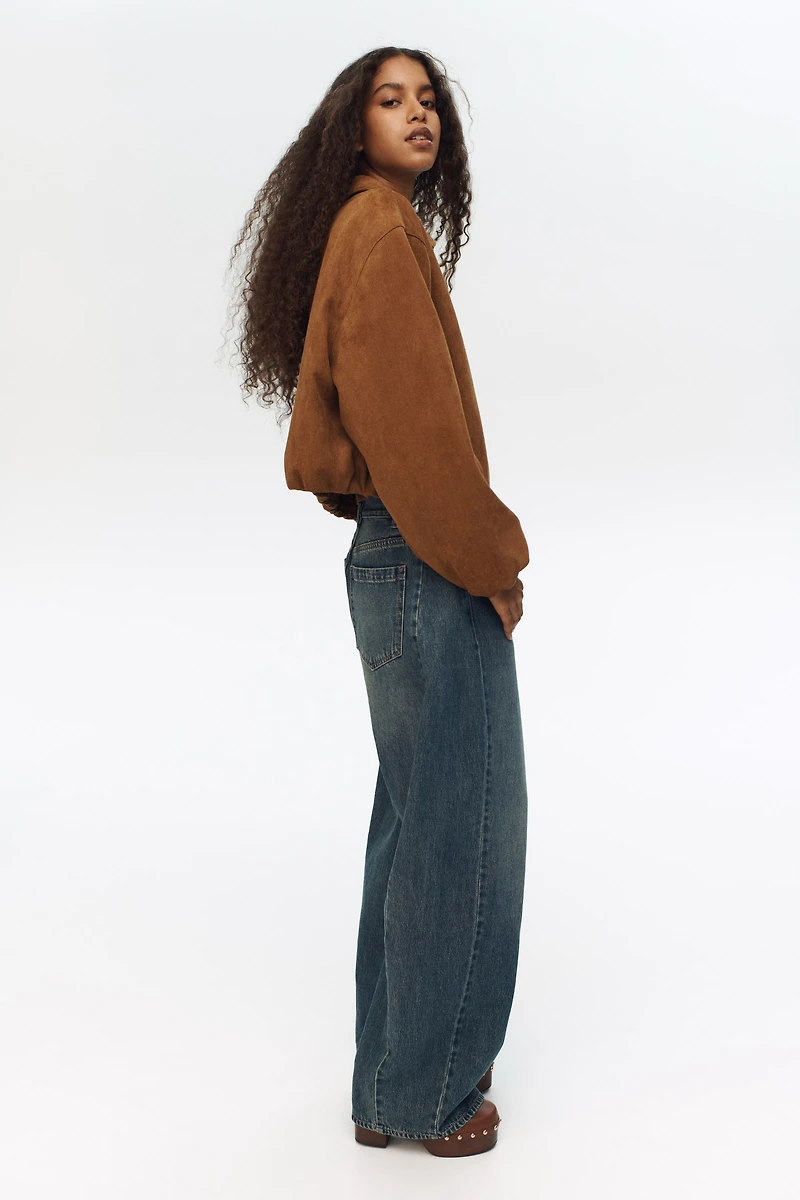 Barrel Regular Waist Jeans