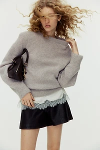 Oversized Alpaca-Blend Sweater