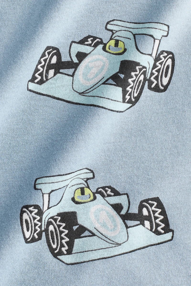 Cotton T-Shirt with Motif