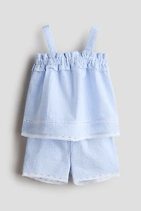2-Piece Cotton Seersucker Set