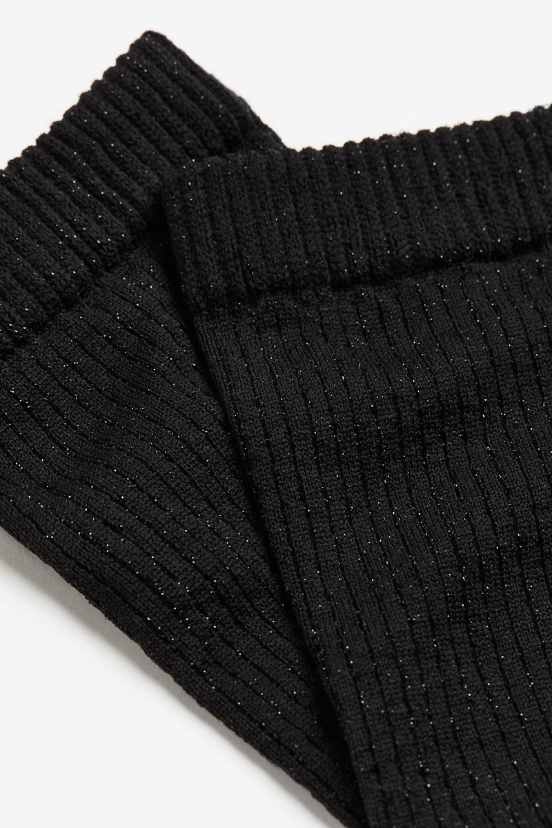 Chaussettes en tricot côtelé