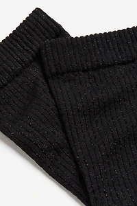 Chaussettes en tricot côtelé