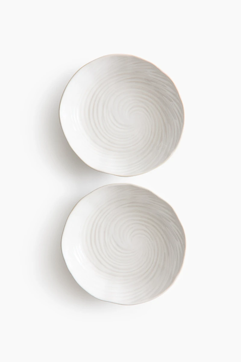2-Pack Textured Stoneware Soup Bowls