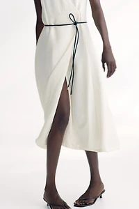 Tie-Belt Wrap Dress