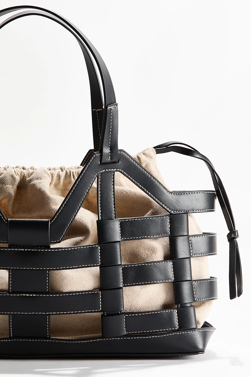 Grand sac fourre-tout avec cordon de serrage