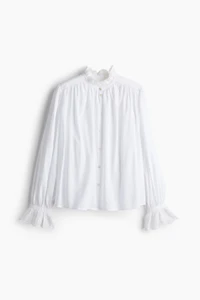 Blouse avec détail de broderie anglaise