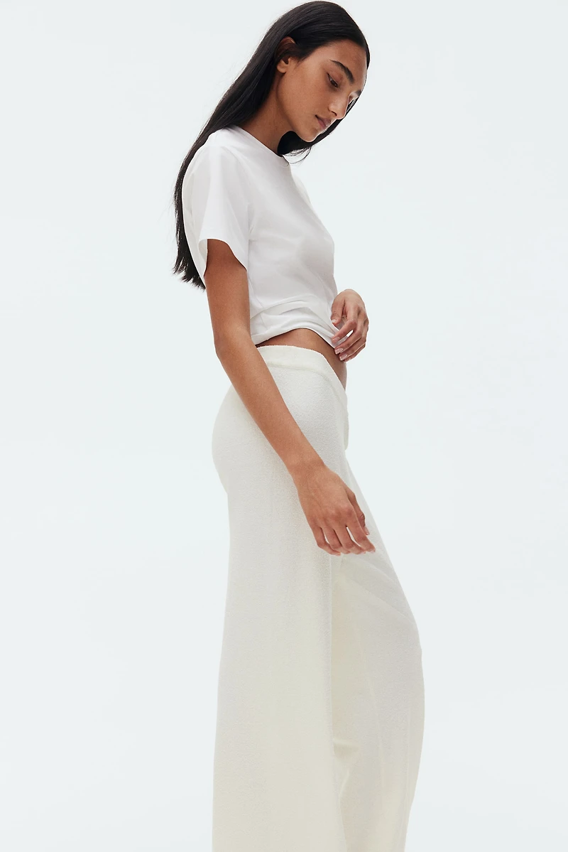 Bouclé-Knit Pants