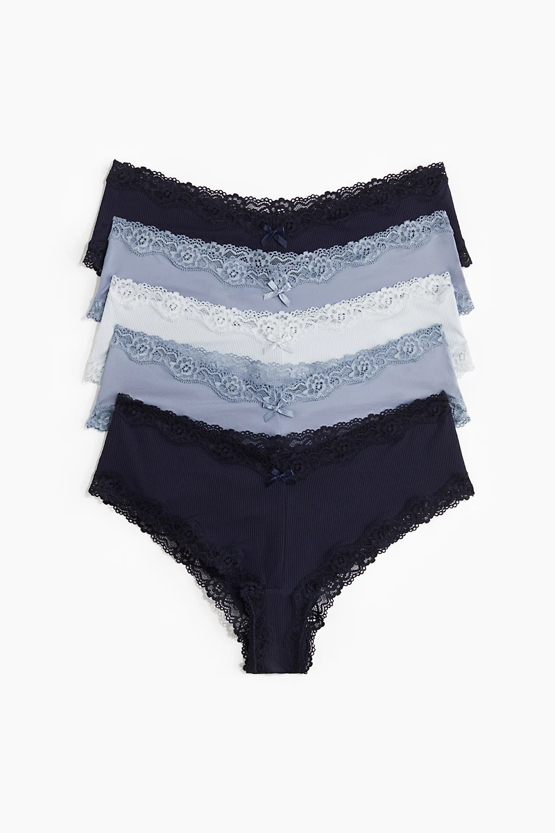Lot de 5 culottes Hipster en microfibre