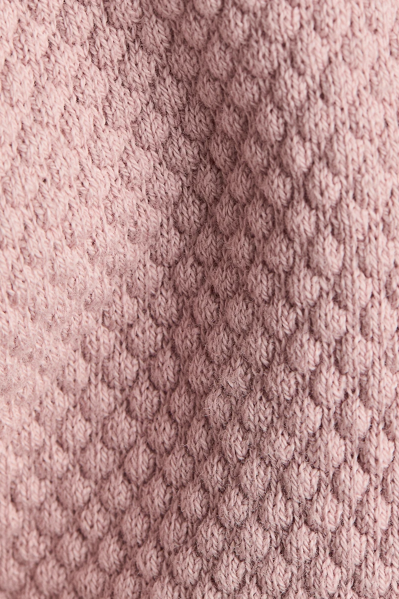 Textured Cotton-Knit Cardigan