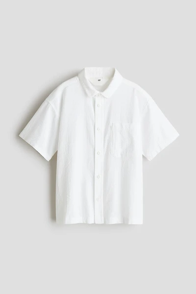 Chemise en crépon de coton