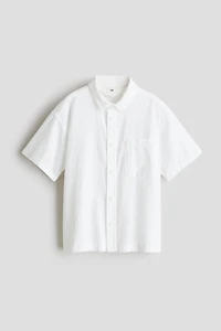 Chemise en crépon de coton
