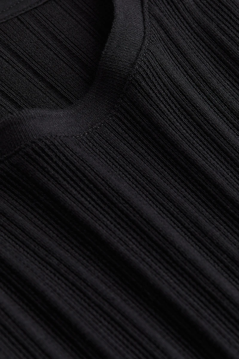 Regular Fit Pointelle-knit T-shirt