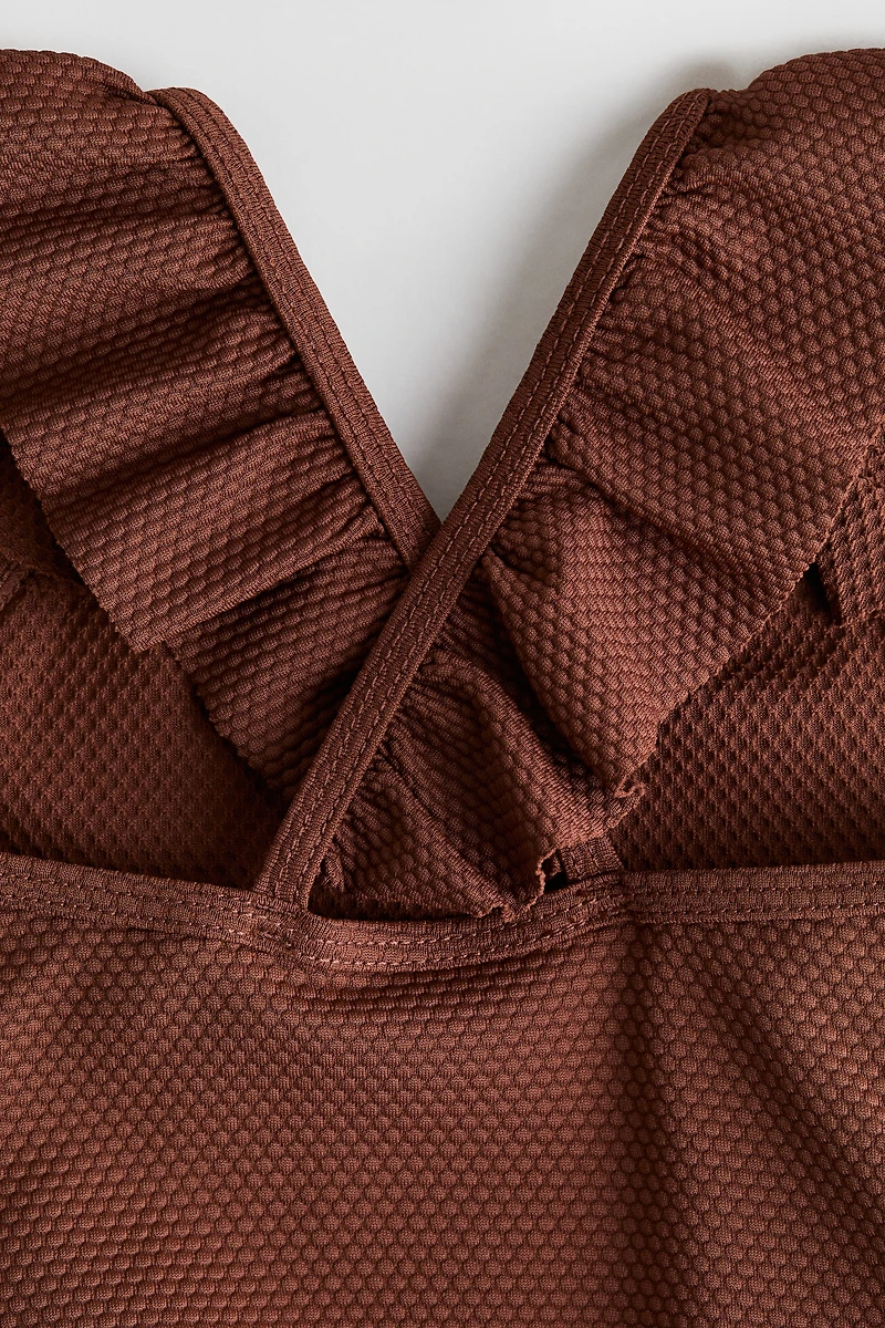 Ruffle-Trimmed Swimsuit