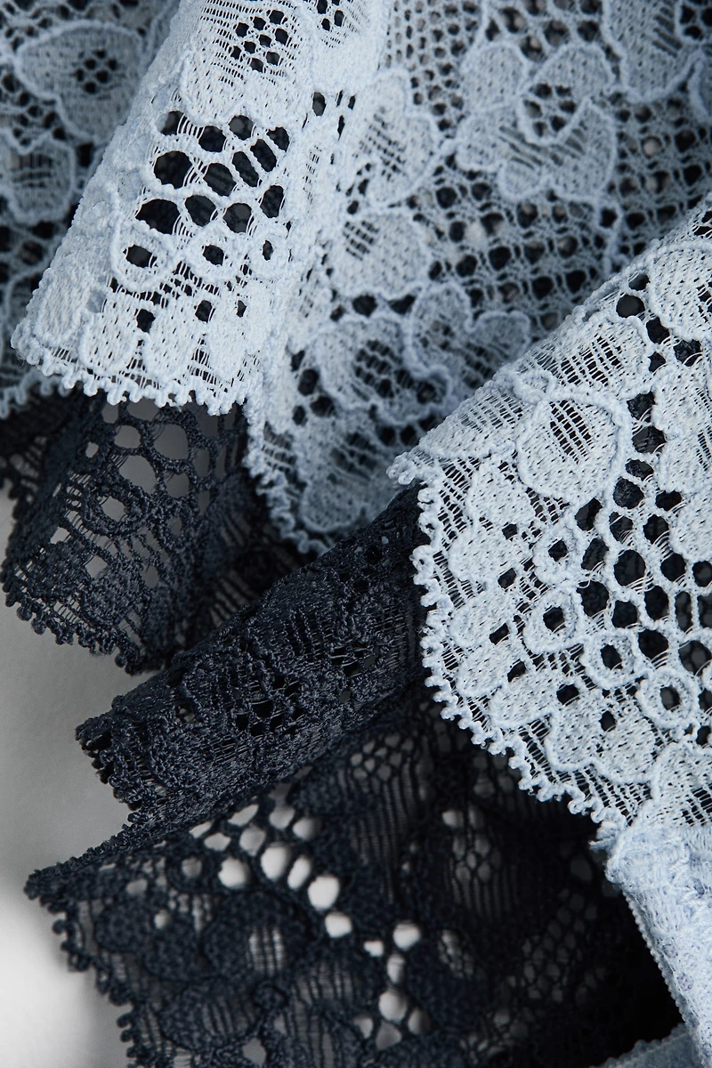 2-Pack Lace Thong Briefs