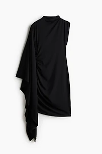 Draped Asymmetric Dress