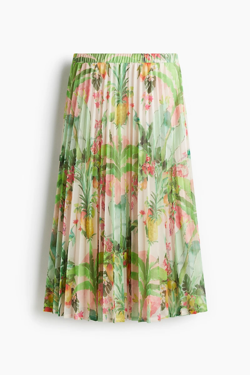 Pleated Midi Skirt