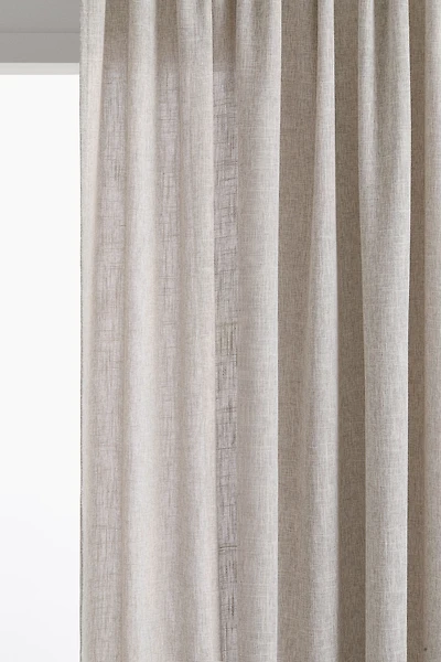 Single-Pack Wide Slub-Weave Curtain