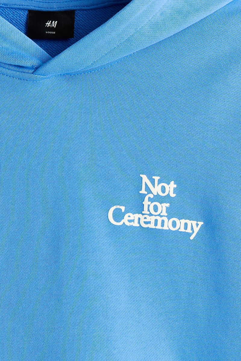 Loose-Fit Hoodie with Motif