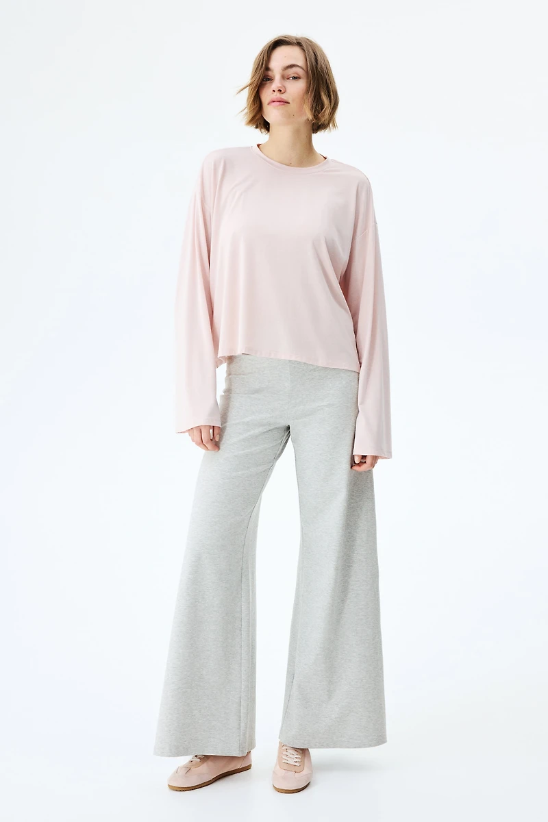 Flared Jersey Pants