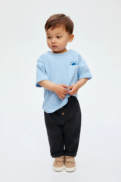 Waffled Jersey Pants