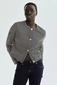 Textured Jersey Cardigan