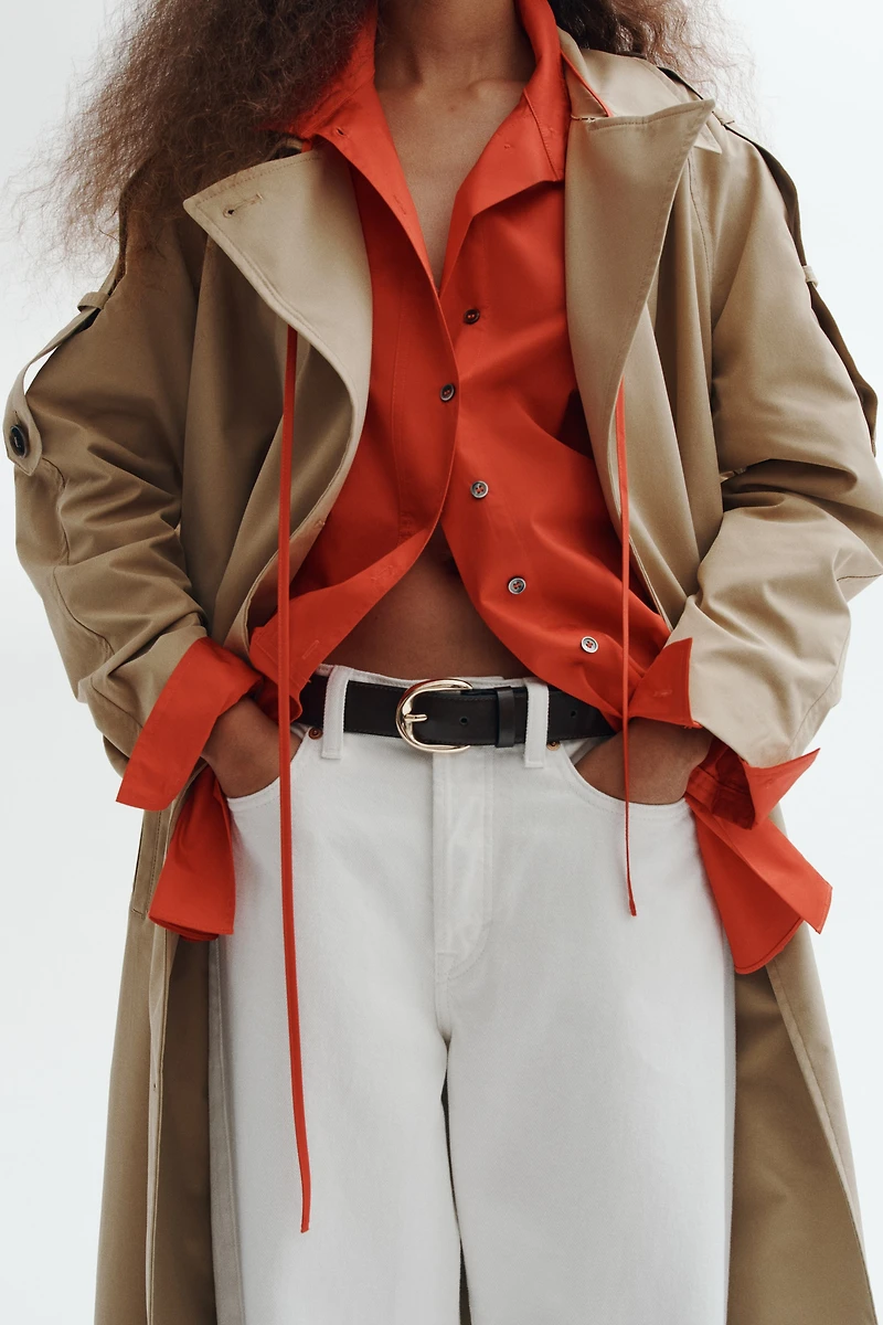 Double-Breasted Trench Coat