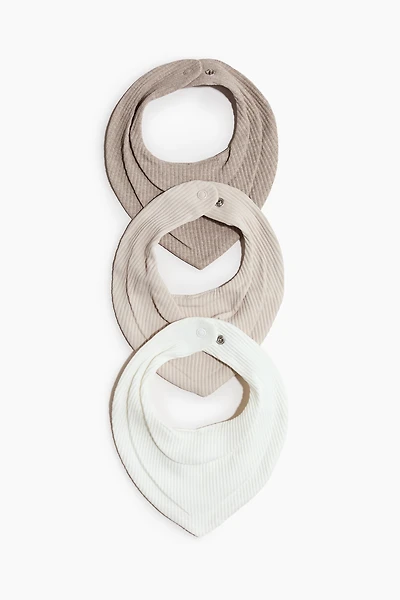 3-Pack Cotton Bandana Bibs