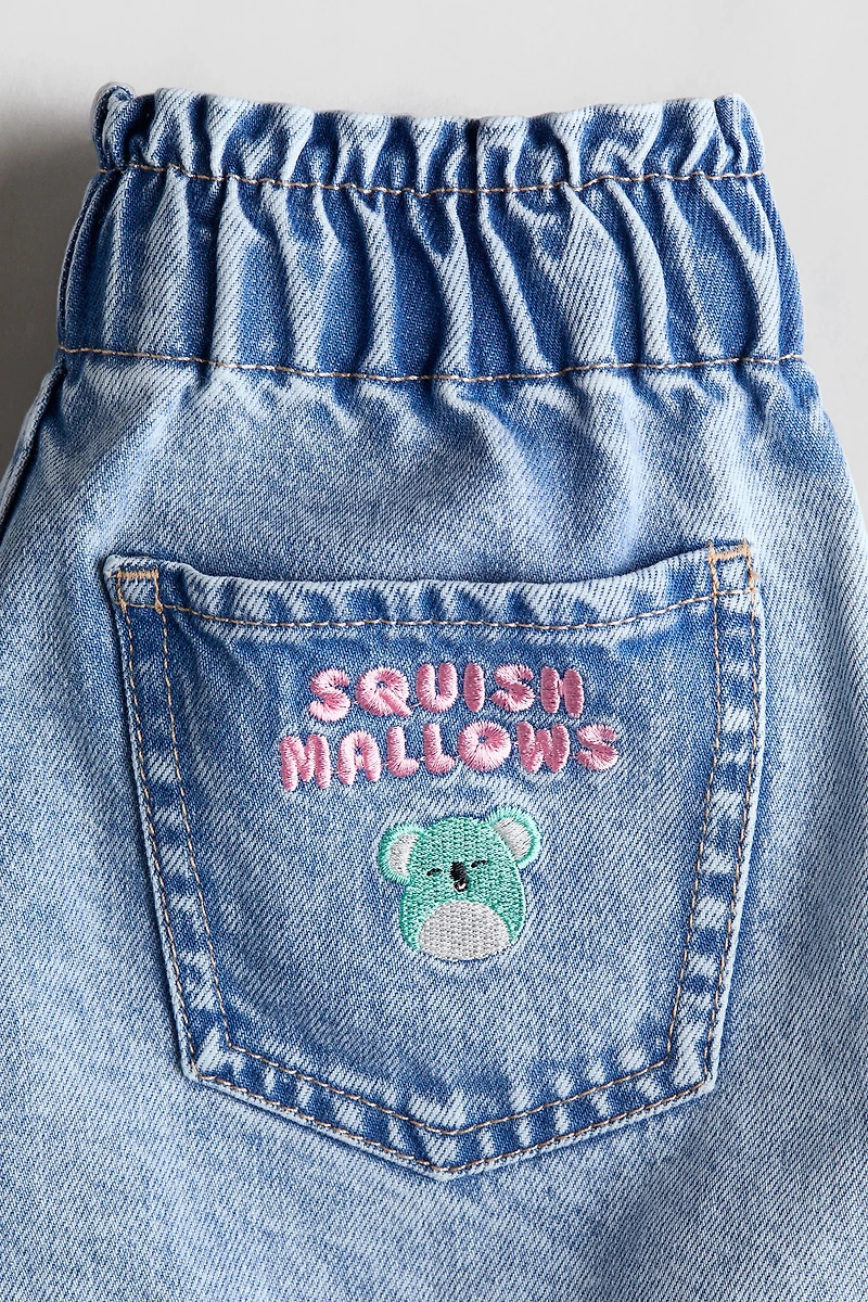 Loose Fit Denim Shorts