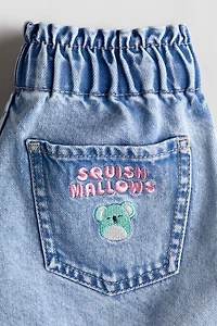 Loose Fit Denim Shorts