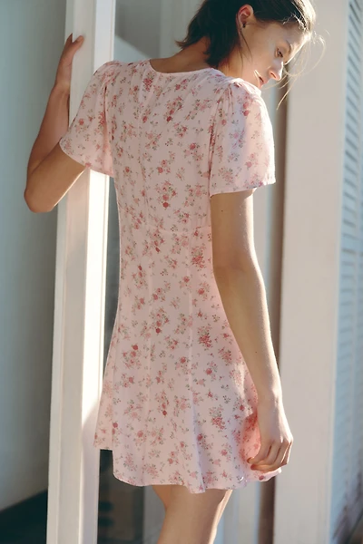 Viscose Dress with Flared Skirt