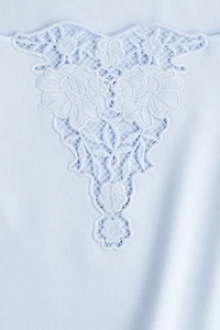 Top with Eyelet Embroidered Detail