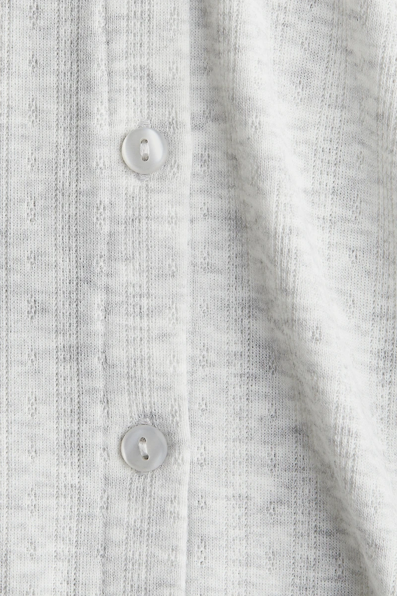 Pointelle Jersey Cardigan