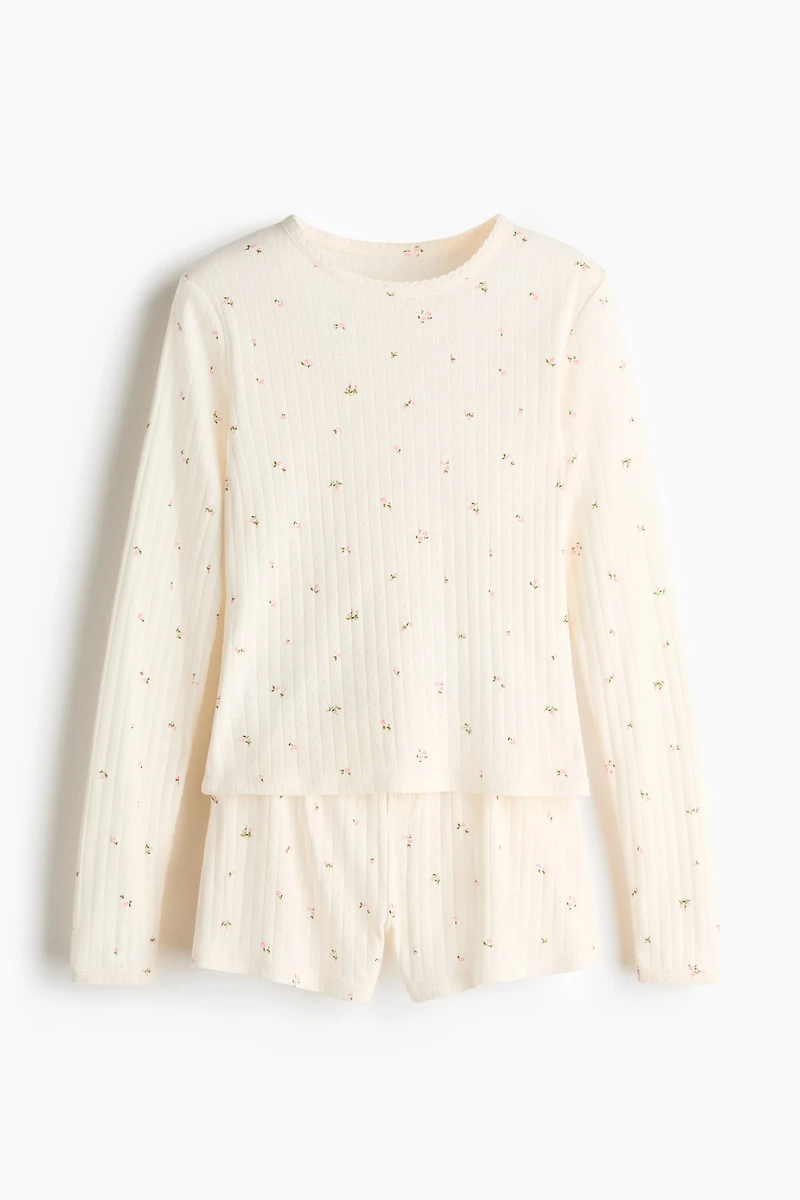 Pointelle Jersey Pajamas